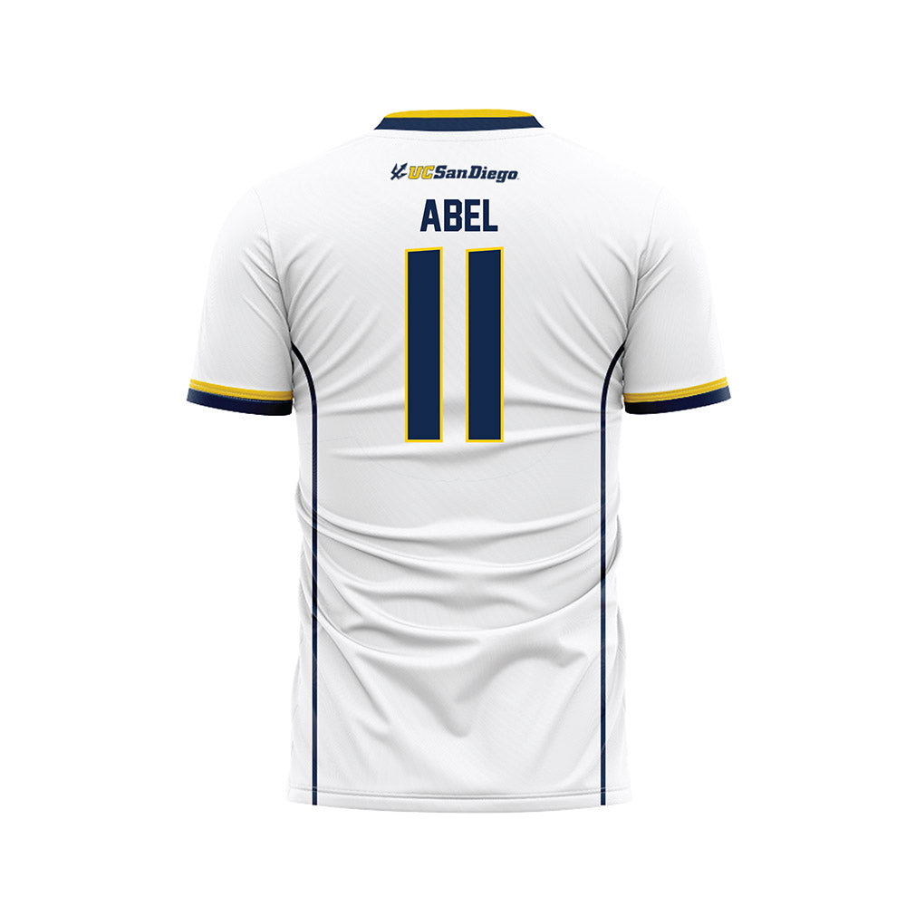 UCSD - NCAA Women's Soccer : Natalie Abel - White Soccer Jersey-1