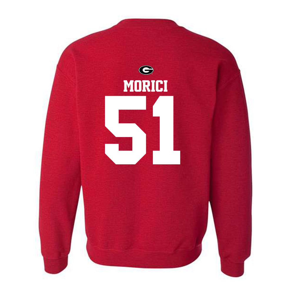 Georgia - NCAA Baseball : Lucas Morici - Fashion Shersey Crewneck Sweatshirt-1