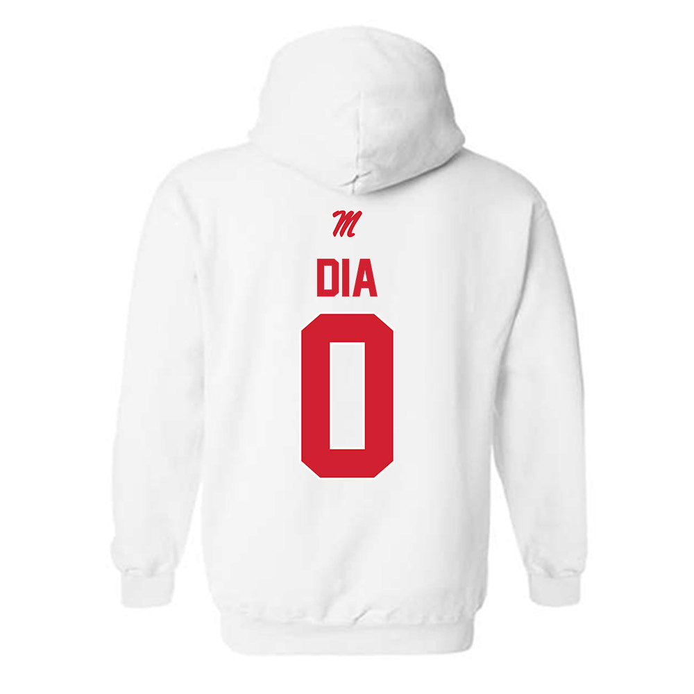 Ole Miss - NCAA Men's Basketball : Malik Dia - Hooded Sweatshirt-1