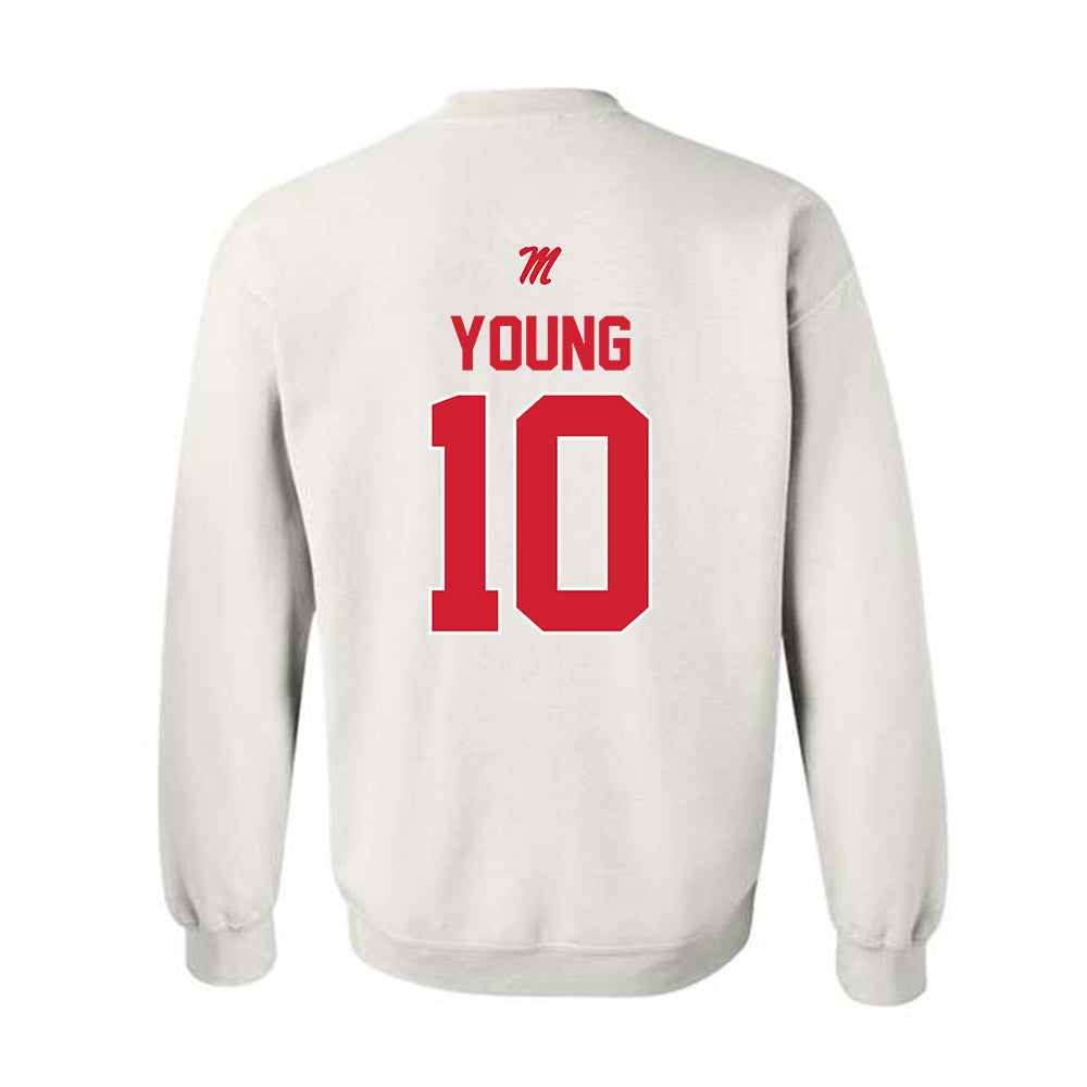 Ole Miss - NCAA Women's Basketball : J'Adore Young - Crewneck Sweatshirt-1