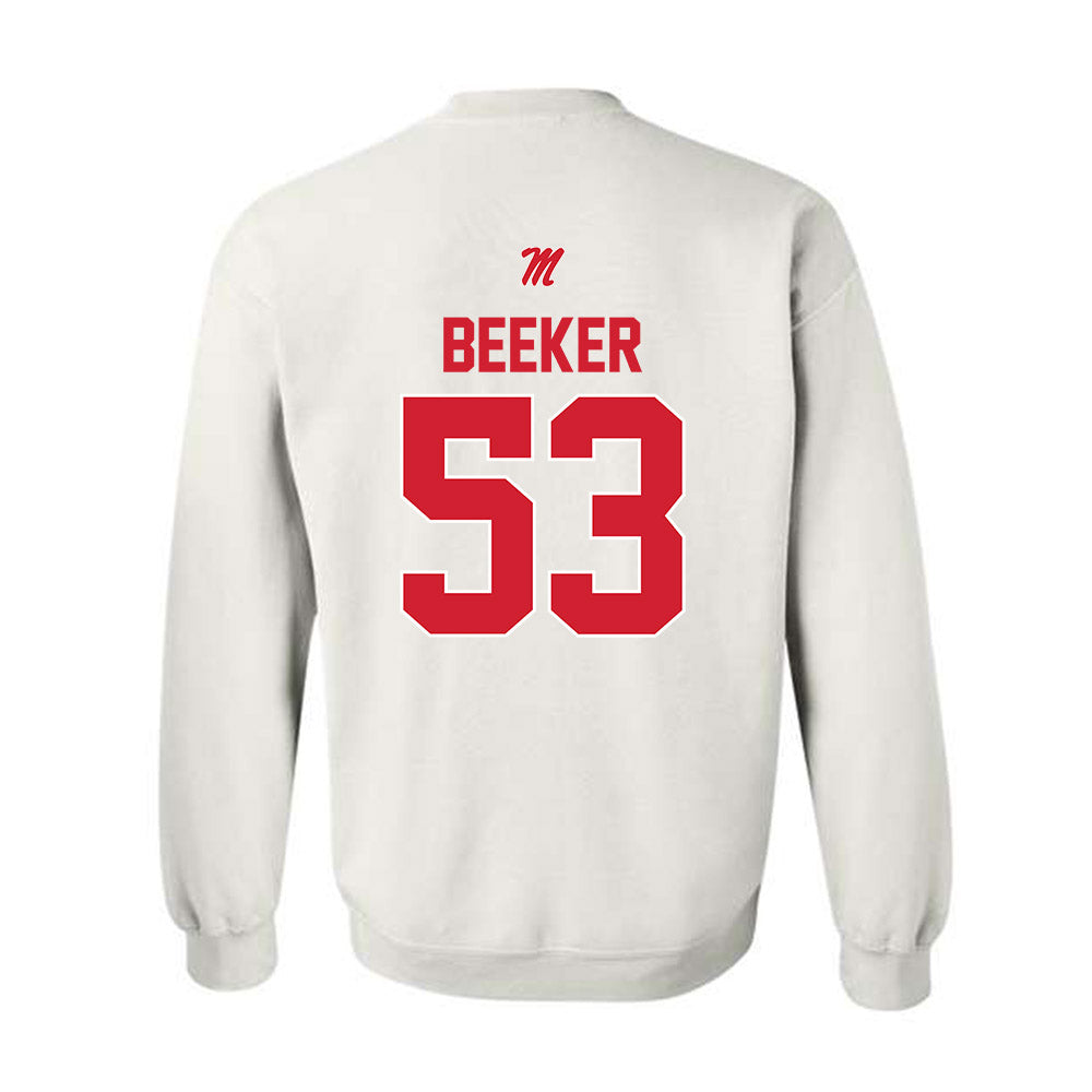 Ole Miss - NCAA Football : Ford Beeker - Crewneck Sweatshirt-1