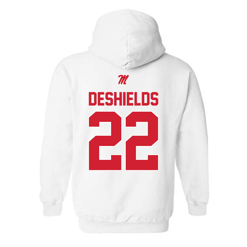 Ole Miss - NCAA Women's Basketball : Denim DeShields - Hooded Sweatshirt-1