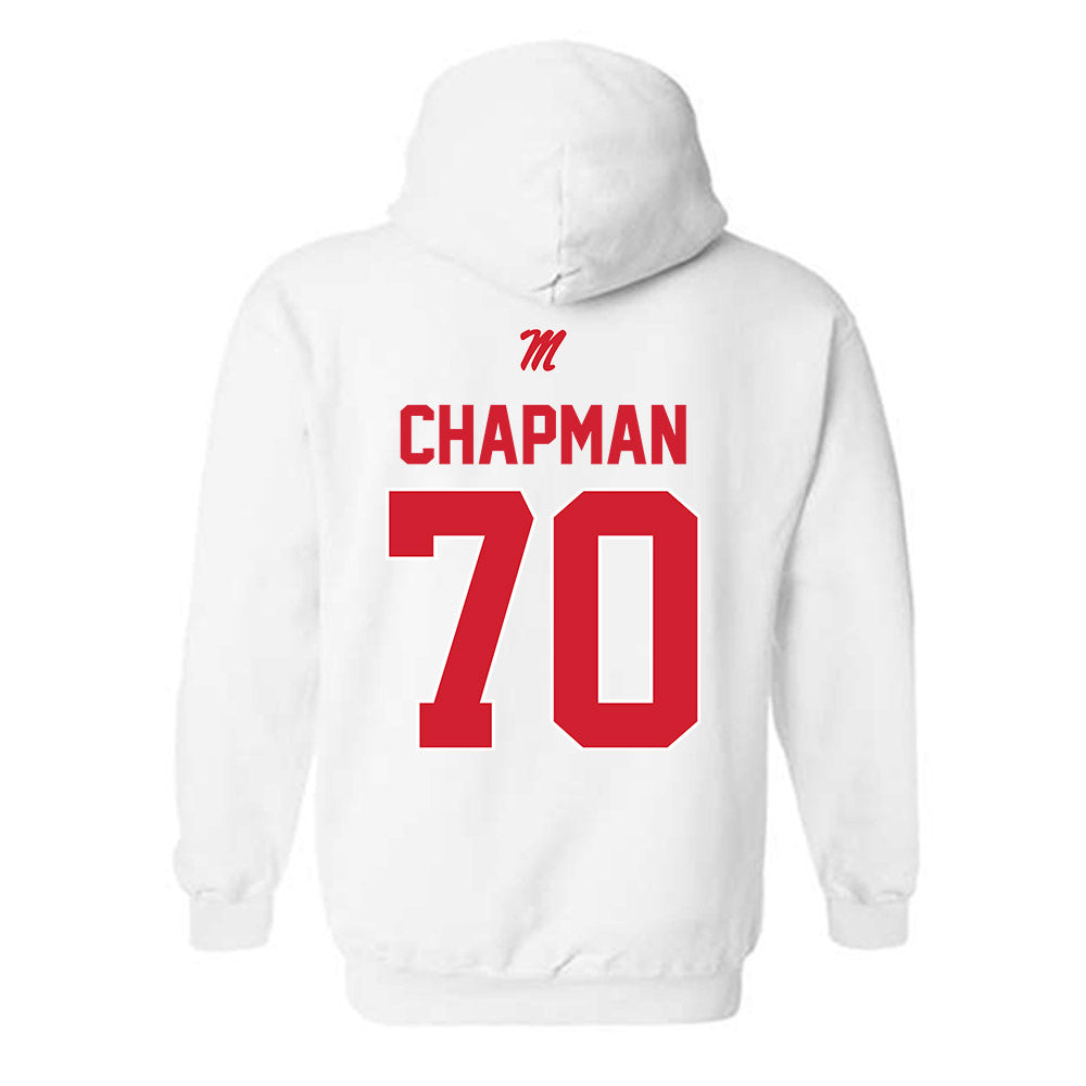 Ole Miss - NCAA Football : Jalan Chapman - Classic Shersey Hooded Sweatshirt-1