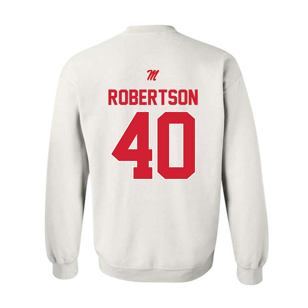 Ole Miss - NCAA Baseball : JP Robertson - Crewneck Sweatshirt-1