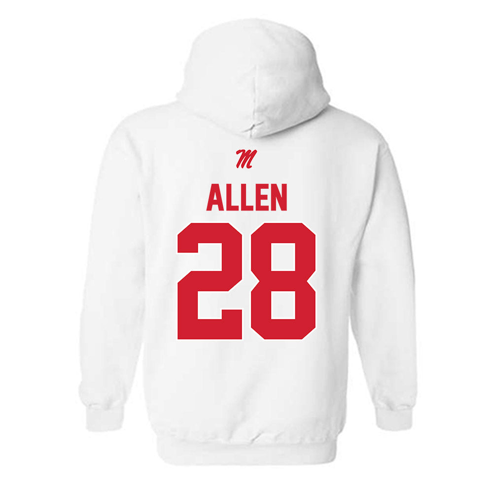 Ole Miss - NCAA Baseball : Noah Allen - Hooded Sweatshirt-1
