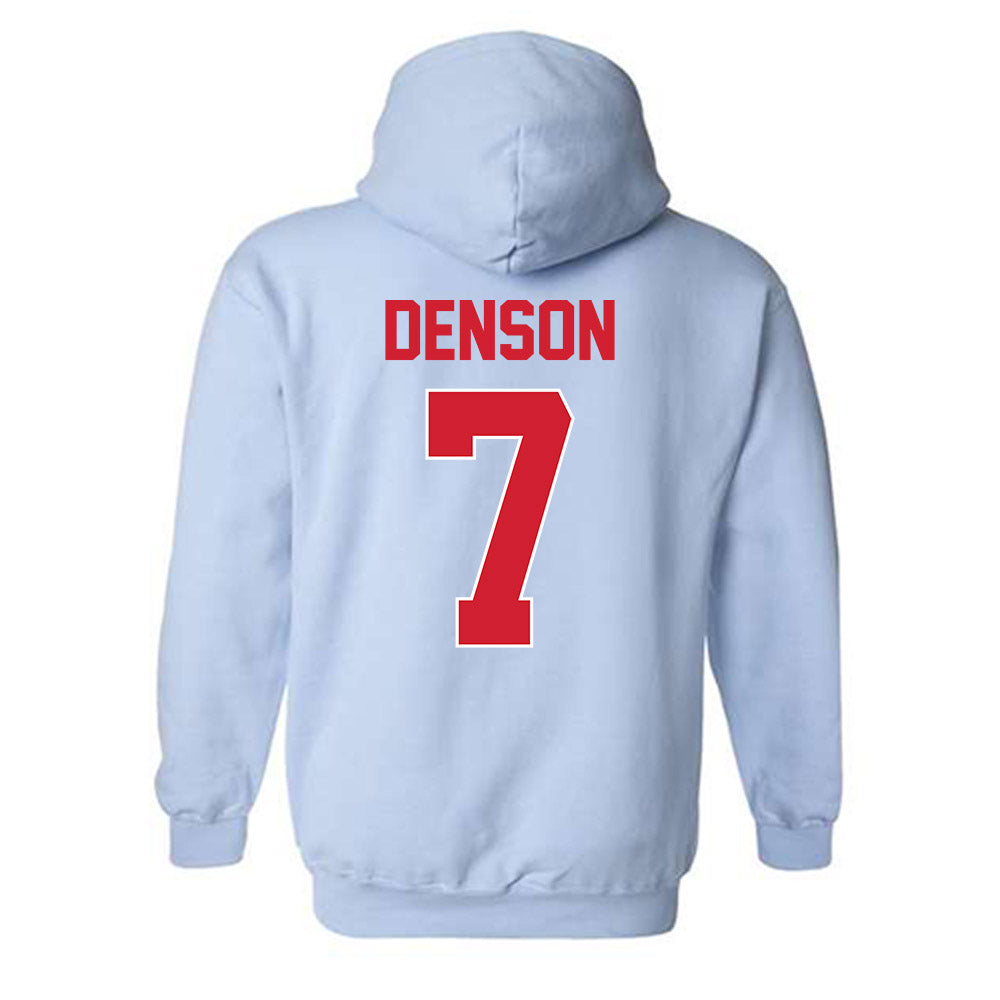 Ole Miss - NCAA Football : Sharif Denson - Classic Shersey Hooded Sweatshirt-1