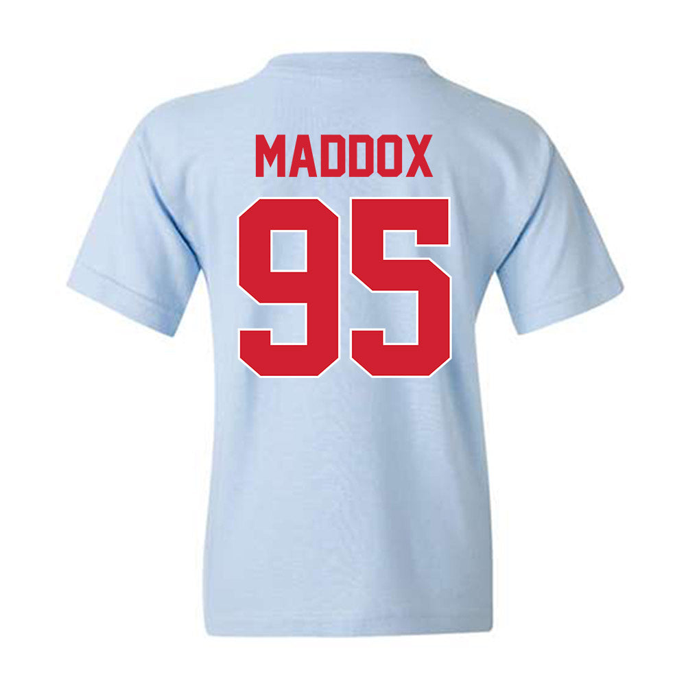 Ole Miss - NCAA Football : Andrew Maddox - Youth T-Shirt-1