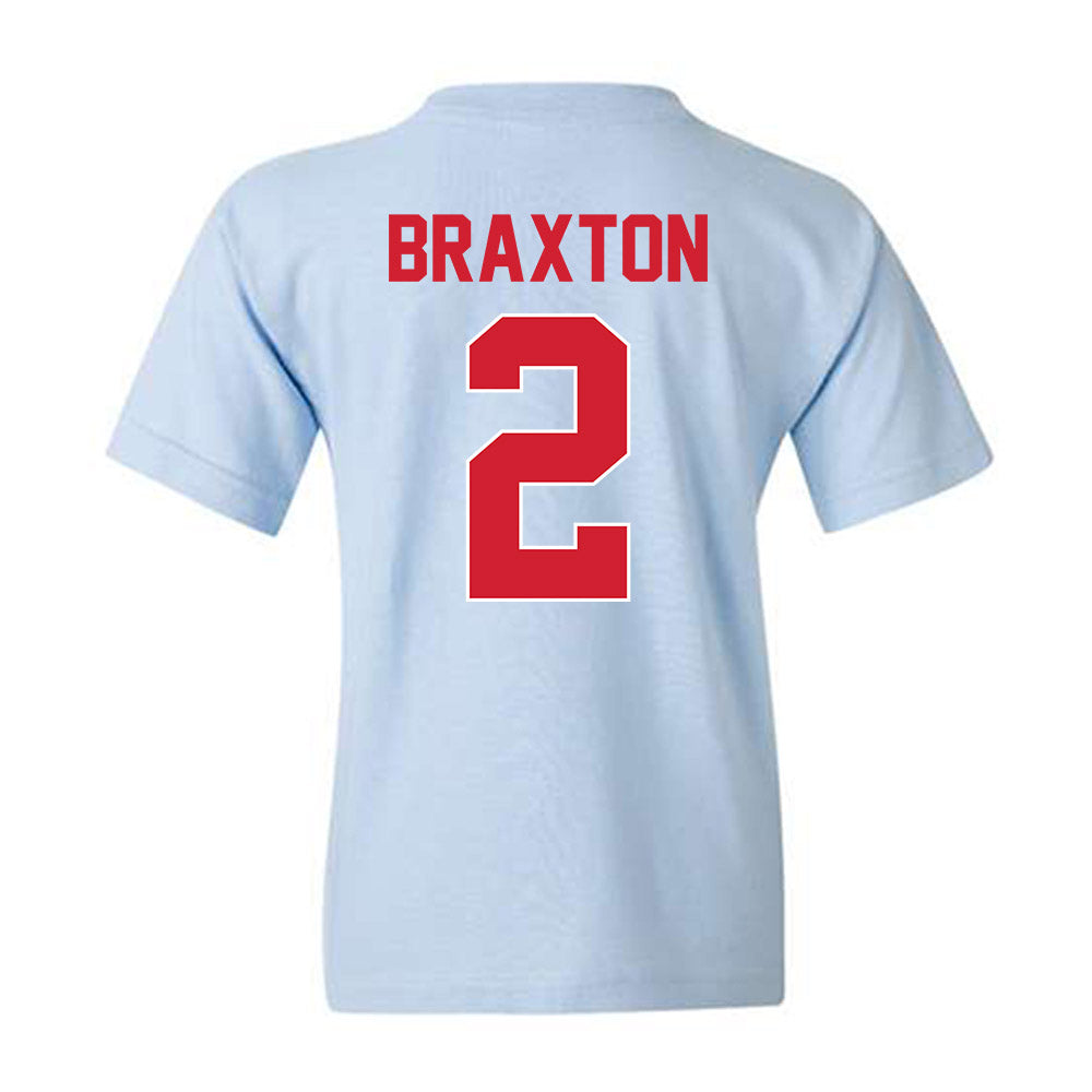Ole Miss - NCAA Football : Jaylon Braxton - Youth T-Shirt-1