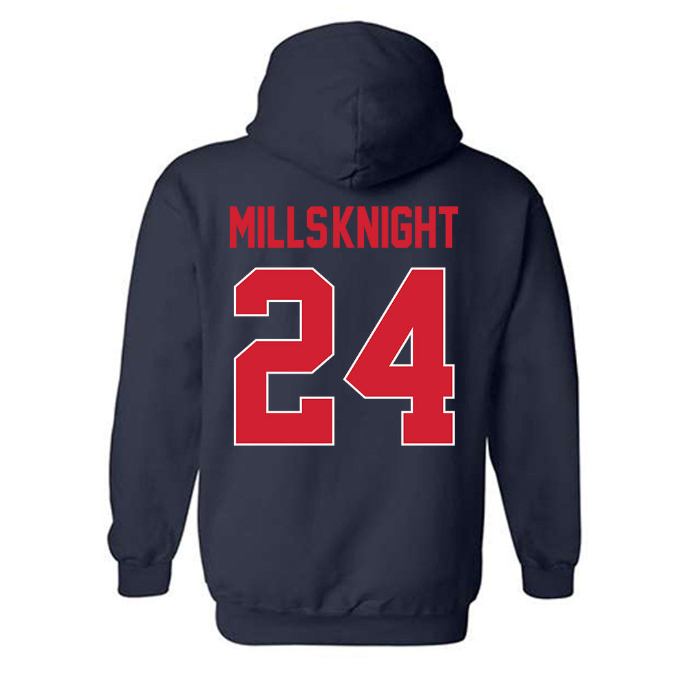Ole Miss - NCAA Football : Shekai Mills-Knight - Hooded Sweatshirt-1
