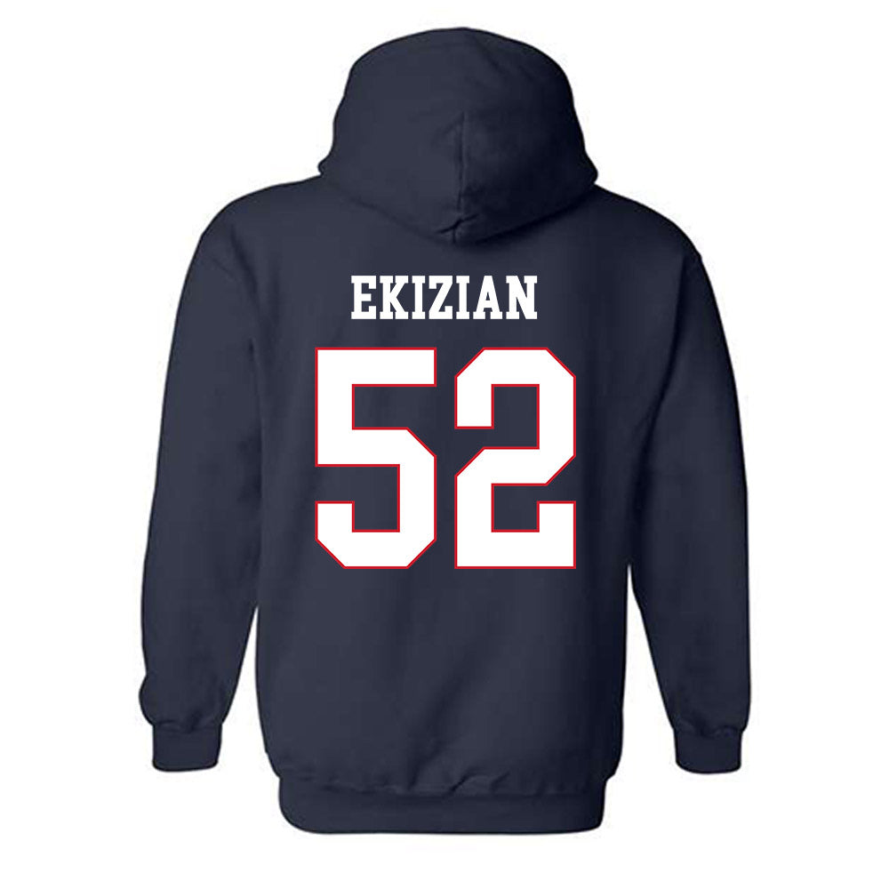 Fresno State - NCAA Baseball : Gavin Ekizian - Generic Shersey Hooded Sweatshirt-1