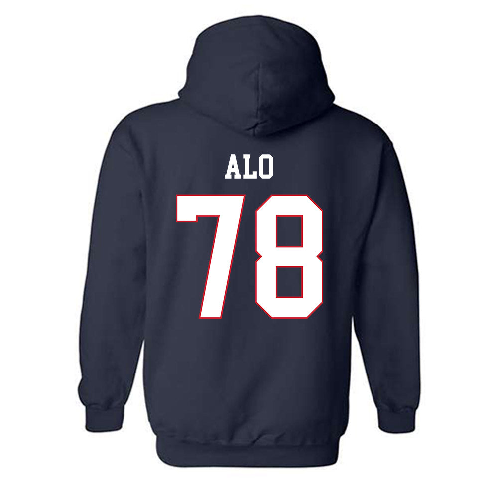 Fresno State - NCAA Softball : Lorraine Alo - Generic Shersey Hooded Sweatshirt-1
