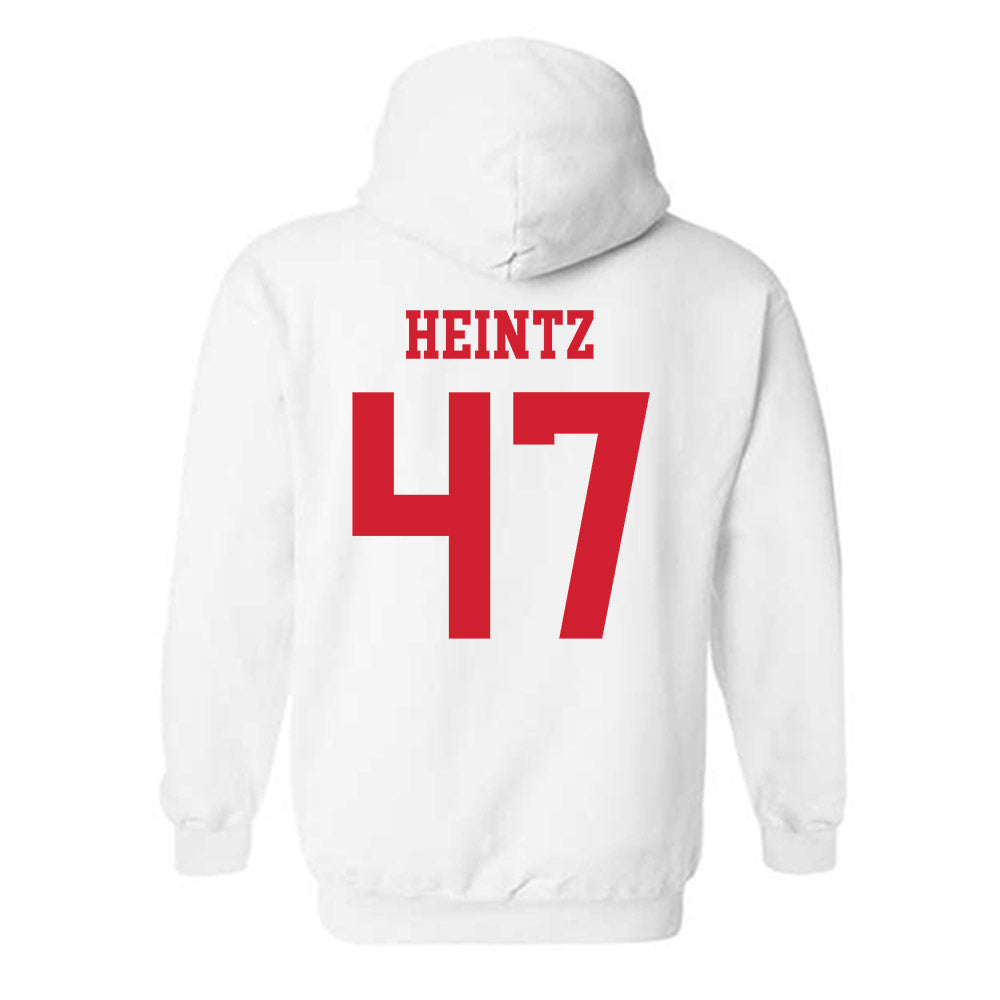 Fresno State - NCAA Baseball : Parker Heintz - Generic Shersey Hooded Sweatshirt-1