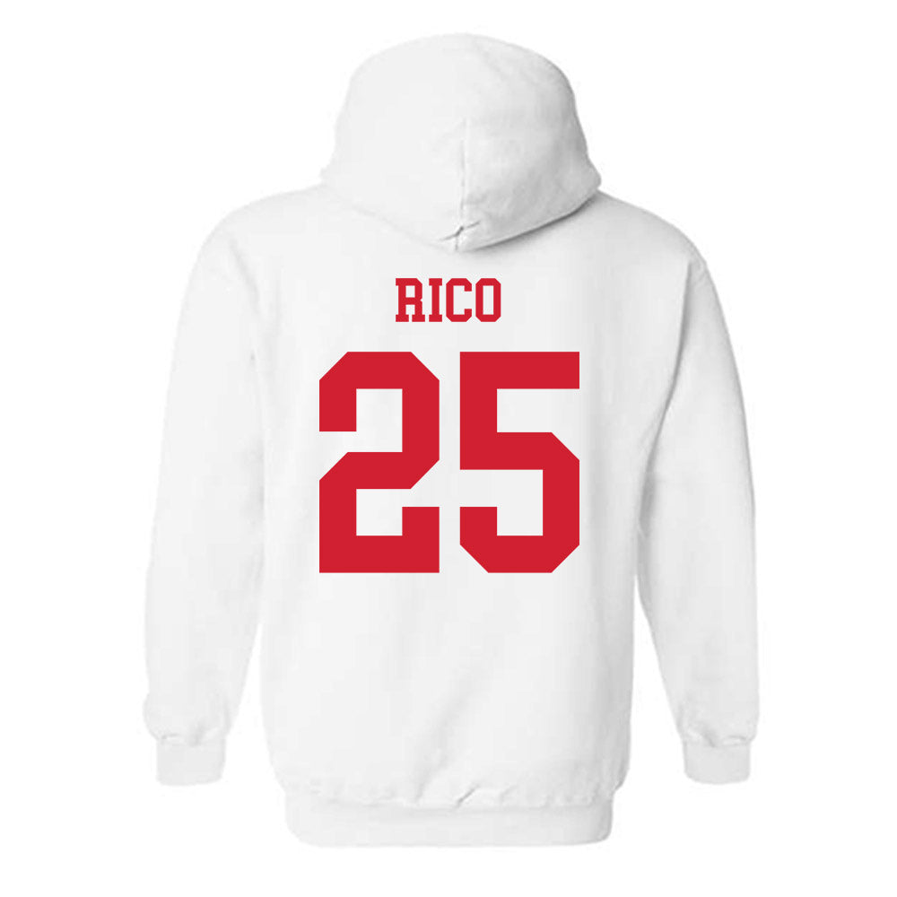 Fresno State - NCAA Baseball : Bo Rico - Generic Shersey Hooded Sweatshirt-1