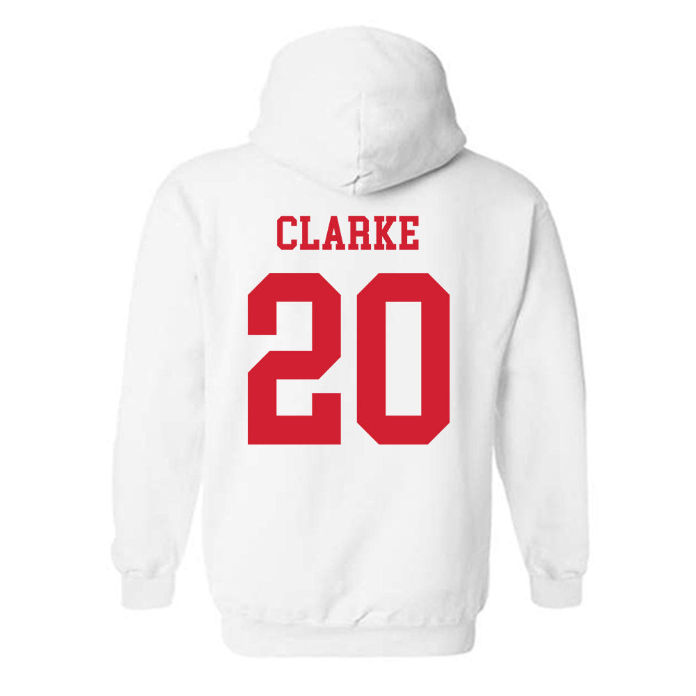 Fresno State - NCAA Women's Basketball : Indiya Clarke - Generic Shersey Hooded Sweatshirt-1