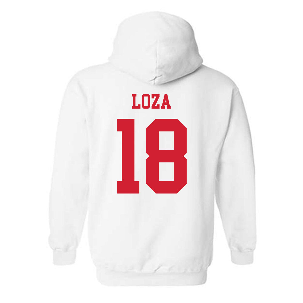 Fresno State - NCAA Softball : Alyssa Loza - Generic Shersey Hooded Sweatshirt-1