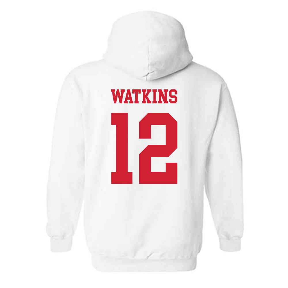 Fresno State - NCAA Women's Basketball : Avery Watkins - Generic Shersey Hooded Sweatshirt