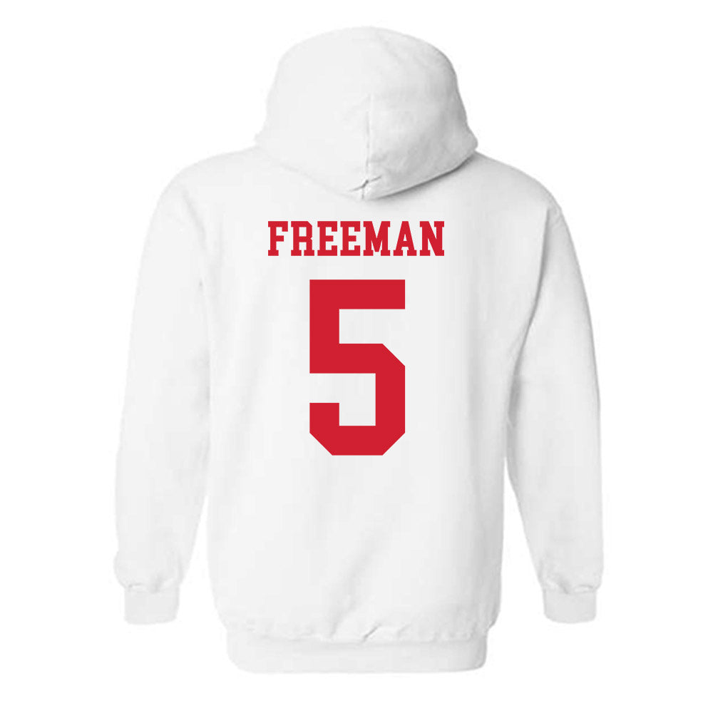 Fresno State - NCAA Football : Josiah Freeman - Generic Shersey Hooded Sweatshirt-1