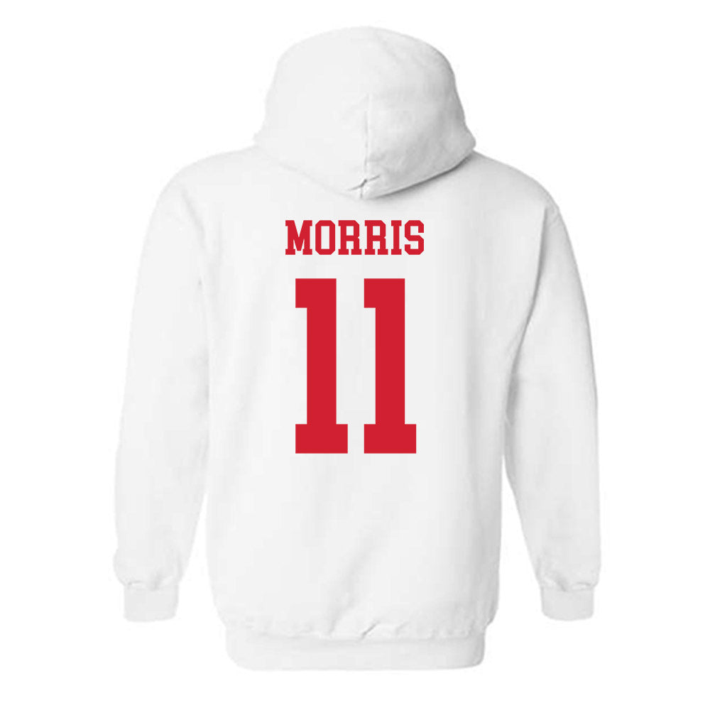 Fresno State - NCAA Women's Soccer : Katie Morris - Generic Shersey Hooded Sweatshirt-1