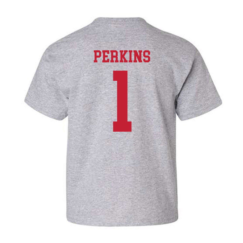 Ball State - NCAA Baseball : Maalik Perkins - Classic Shersey Youth T-Shirt-1