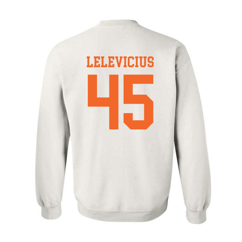 Clemson - NCAA Men's Basketball : Liutauras Lelevicius - Classic Shersey Crewneck Sweatshirt-1