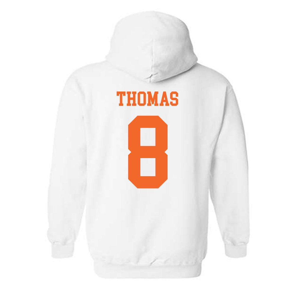 Clemson - NCAA Men's Basketball : Dallas Thomas - Classic Shersey Hooded Sweatshirt-1