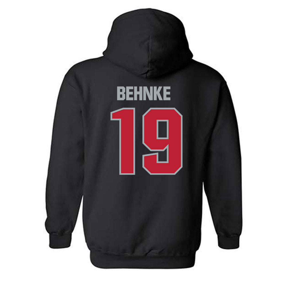 Georgia - NCAA Baseball : Andrew Behnke - Classic Shersey Hooded Sweatshirt-1