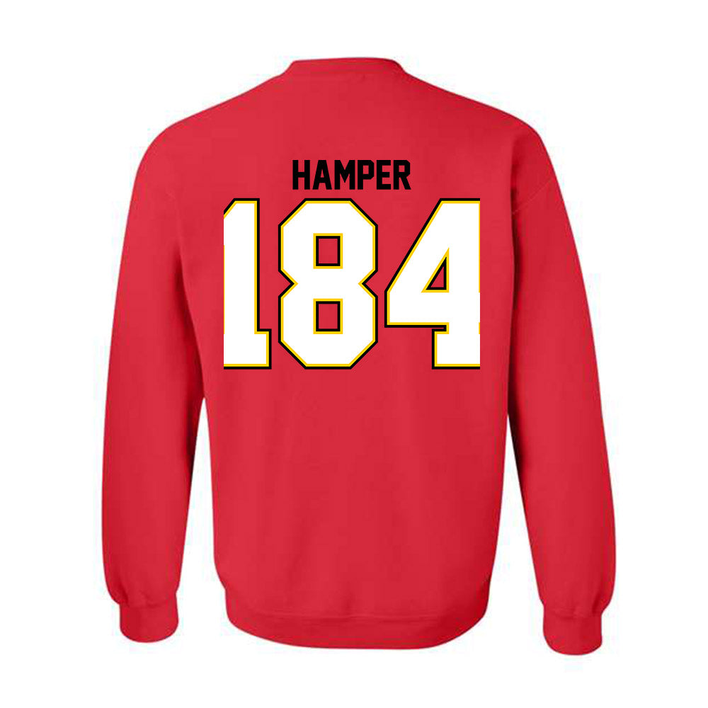 Maryland - NCAA Wrestling : Landon Hamper - Classic Shersey Crewneck Sweatshirt-1