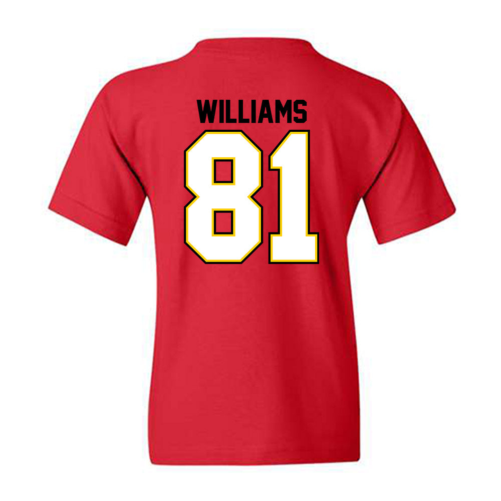 Maryland - NCAA Football : Javonte Williams - Classic Shersey Youth T-Shirt-1
