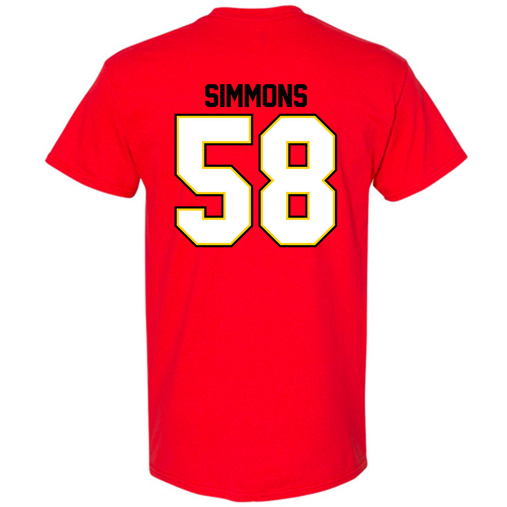 Maryland - NCAA Football : Joshua Simmons - Classic Shersey T-Shirt-1