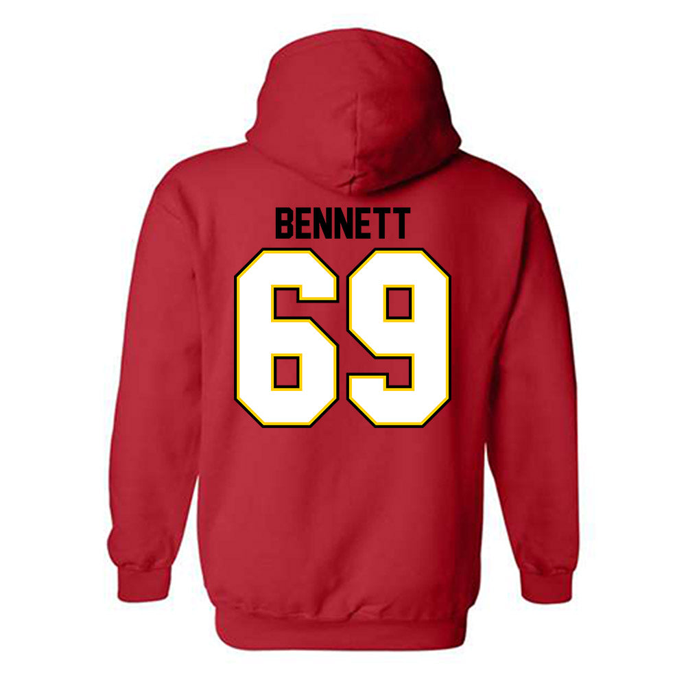 Maryland - NCAA Football : Logan Bennett - Hooded Sweatshirt