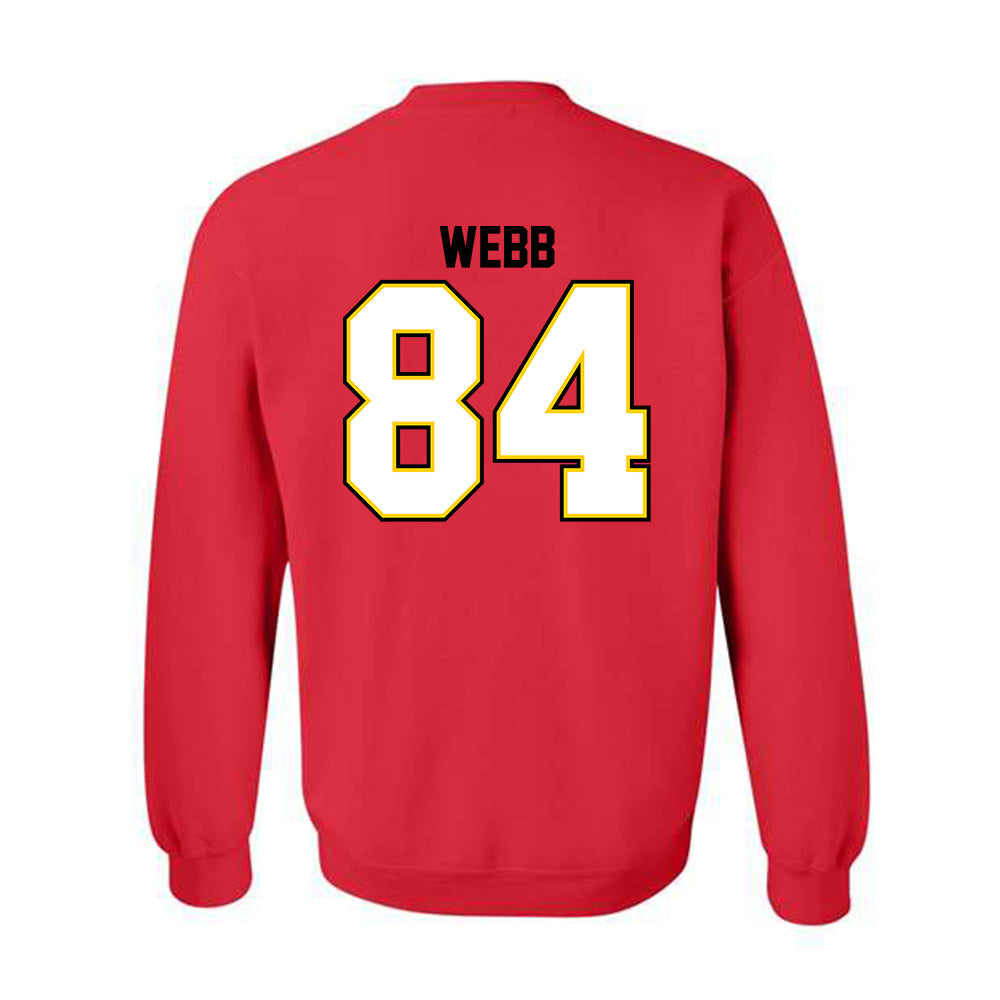 Maryland - NCAA Football : Kaleb Webb - Classic Shersey Crewneck Sweatshirt-1