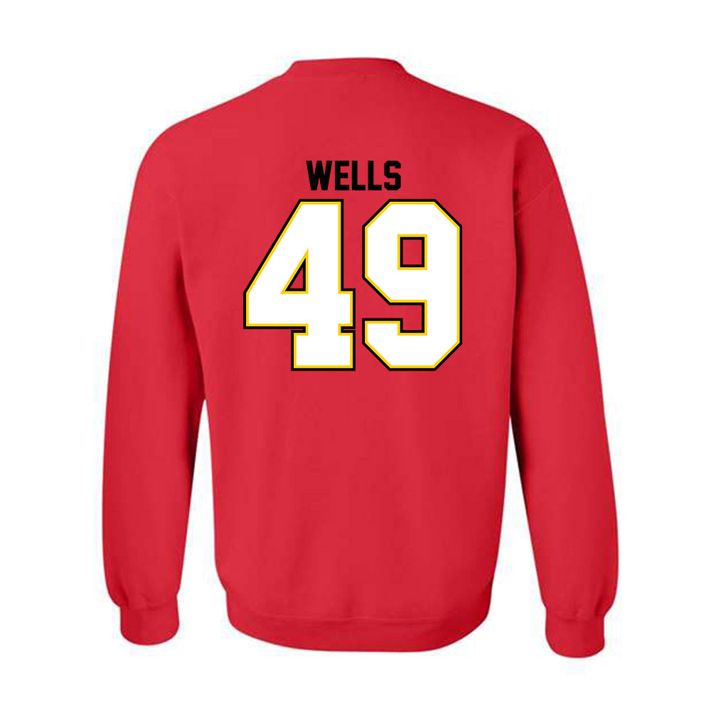 Maryland - NCAA Football : Chris Wells - Classic Shersey Crewneck Sweatshirt-1