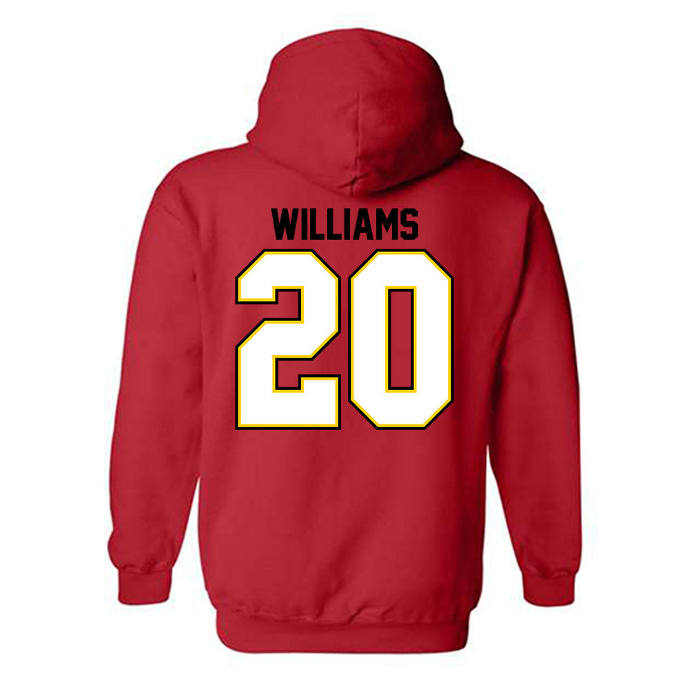Maryland - NCAA Football : DeJuan Williams - Classic Shersey Hooded Sweatshirt-1