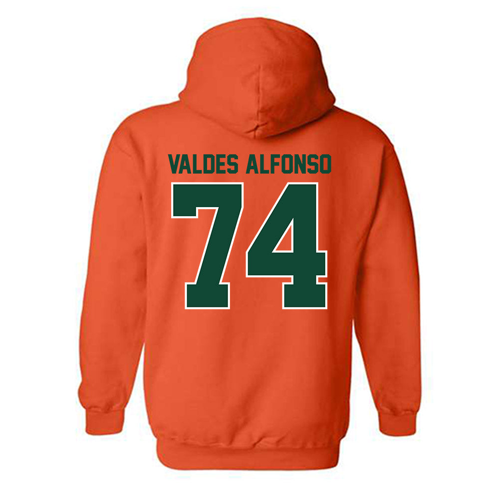 Miami - NCAA Football : Yerovi Valdes Alfonso - Classic Shersey Hooded Sweatshirt-1