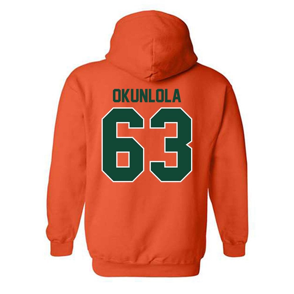 Miami - NCAA Football : Samson Okunlola - Classic Shersey Hooded Sweatshirt-1