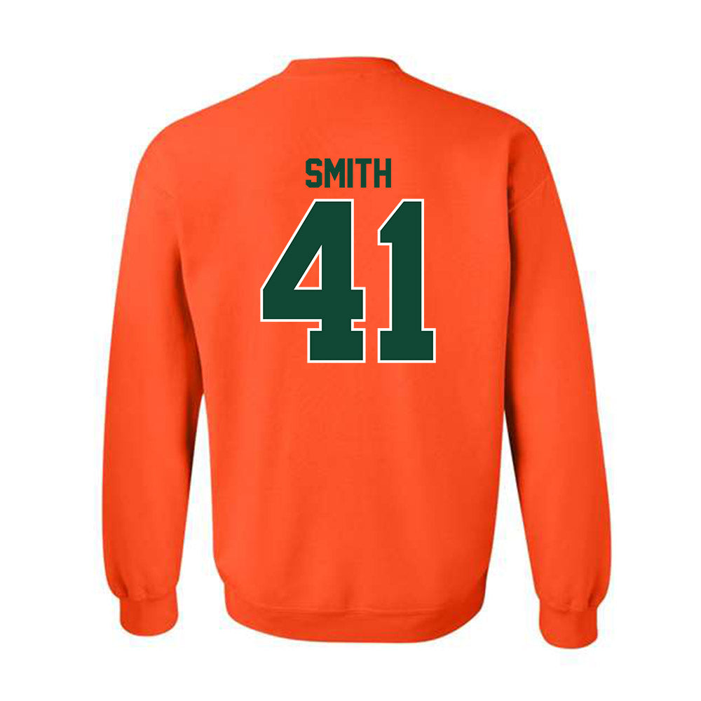 Miami - NCAA Football : Chase Smith - Classic Shersey Crewneck Sweatshirt-1