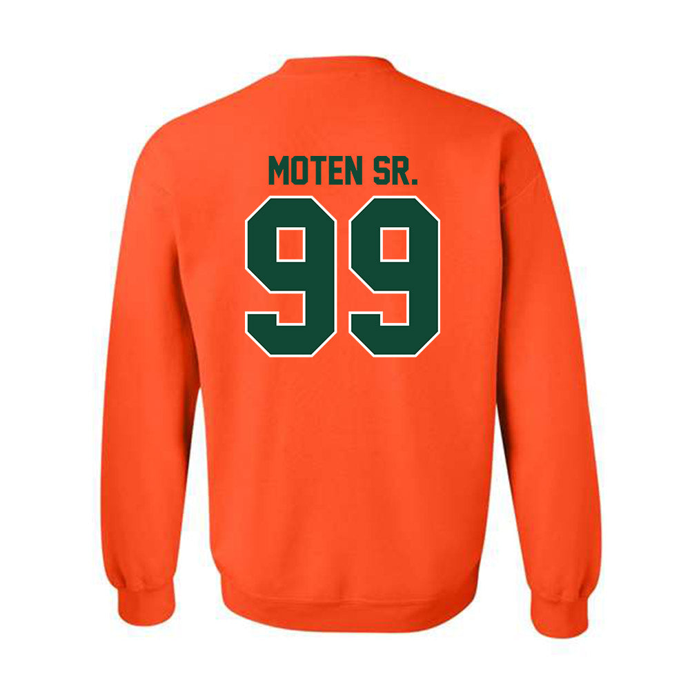 Miami - NCAA Football : Ahmad Moten Sr. - Classic Shersey Crewneck Sweatshirt-1