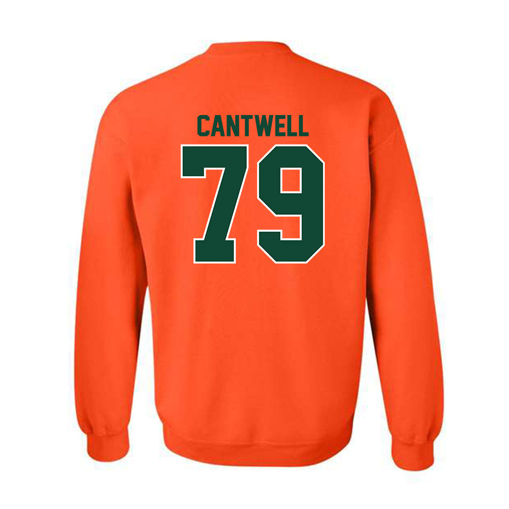 Miami - NCAA Football : Jackson Cantwell - Classic Shersey Crewneck Sweatshirt-1