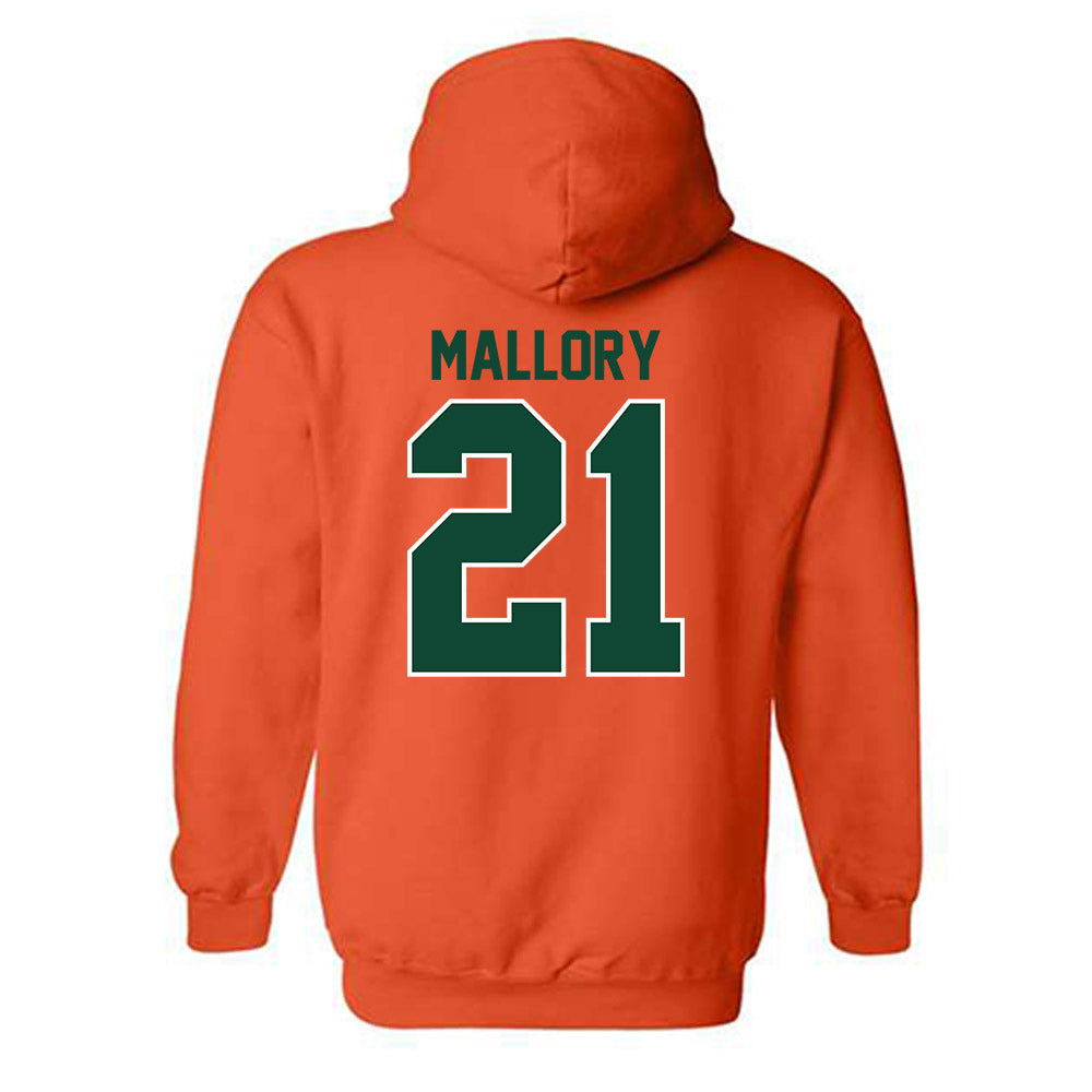 Miami - NCAA Football : Javian Mallory - Classic Shersey Hooded Sweatshirt-1