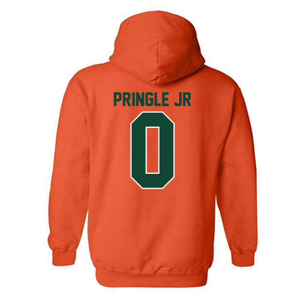 Miami - NCAA Football : Girard Pringle Jr - Classic Shersey Hooded Sweatshirt-1