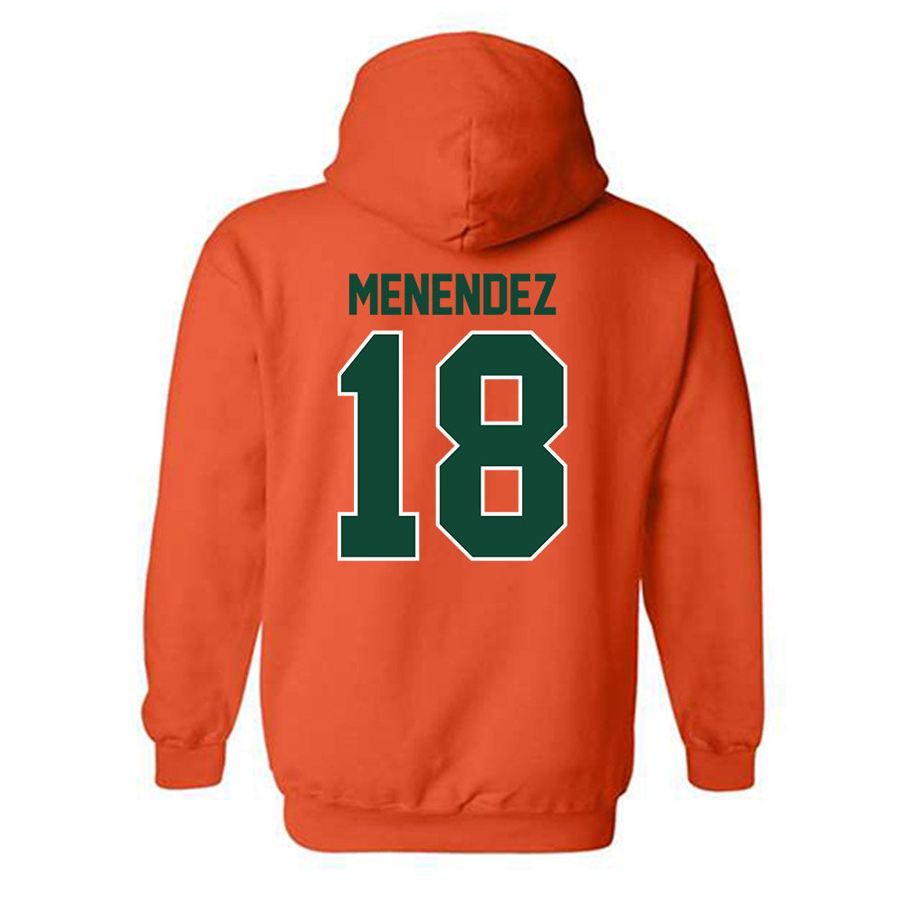 Miami - NCAA Baseball : Frank Menendez - Classic Shersey Hooded Sweatshirt-1