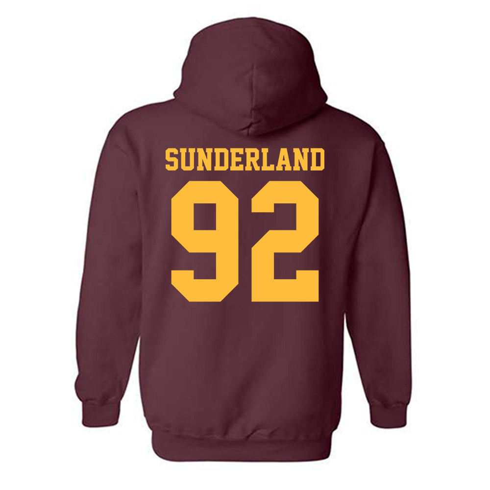Minnesota - NCAA Football : Beckham Sunderland - Classic Shersey Hooded Sweatshirt-1