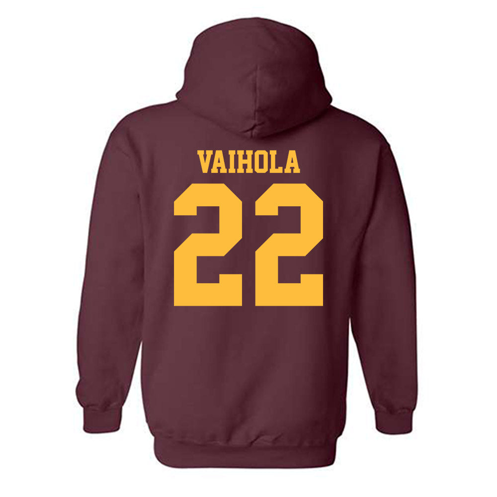 Minnesota - NCAA Men's Basketball : Robert Vaihola - Classic Shersey Hooded Sweatshirt-1