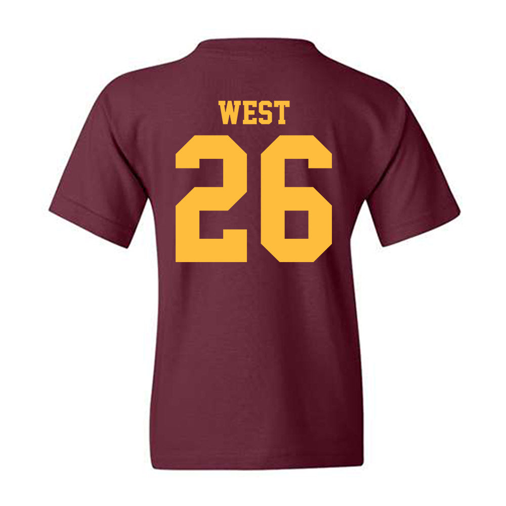 Minnesota - NCAA Football : Elisha West - Classic Shersey Youth T-Shirt-1