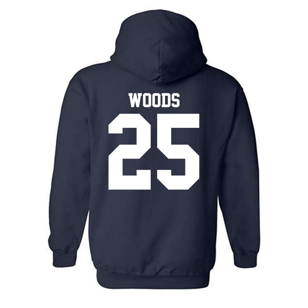 Nevada - NCAA Football : Ky Woods - Classic Shersey Hooded Sweatshirt-1