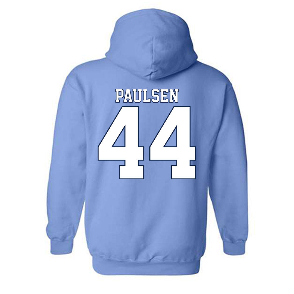 UNC - NCAA Baseball : Erik Paulsen - Classic Shersey Hooded Sweatshirt-1