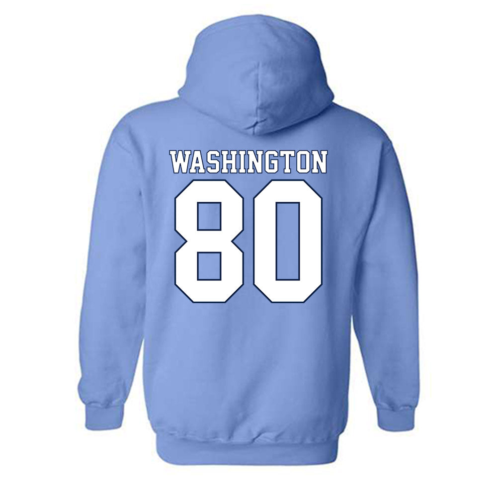 UNC - NCAA Football : Jordan Washington - Classic Shersey Hooded Sweatshirt-1