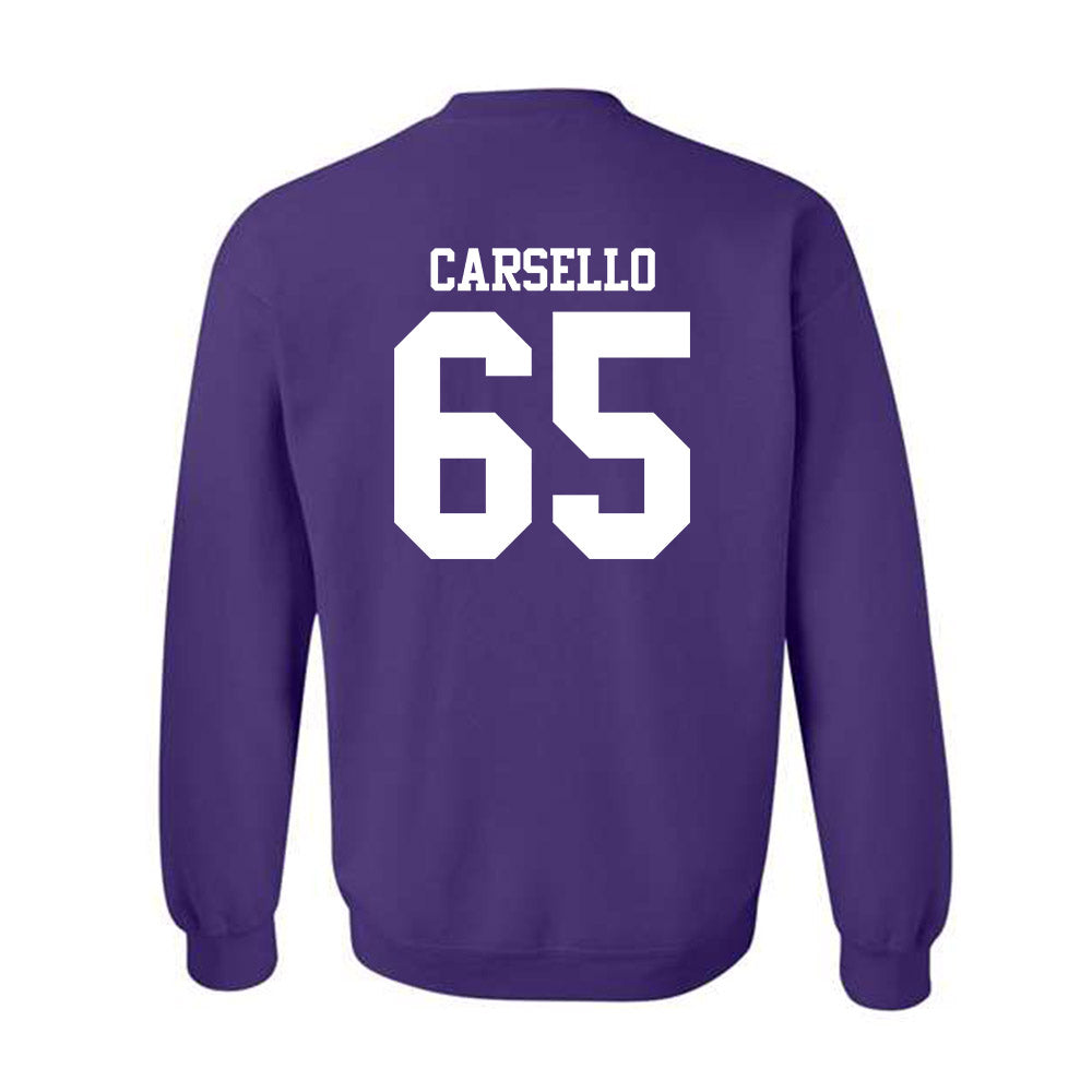 Northwestern - NCAA Football : Jackson Carsello - Classic Shersey Crewneck Sweatshirt-1