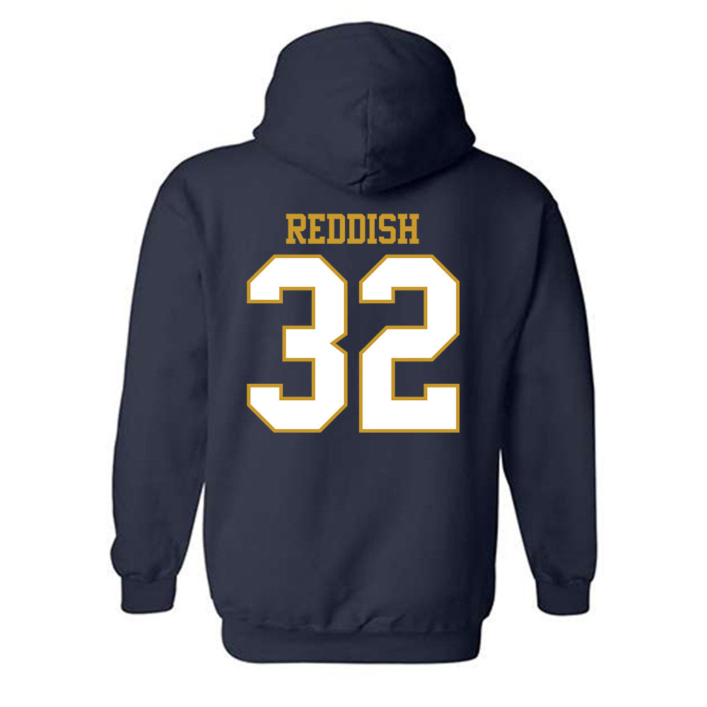 Notre Dame - NCAA Football : Nick Reddish - Generic Shersey Hooded Sweatshirt-1