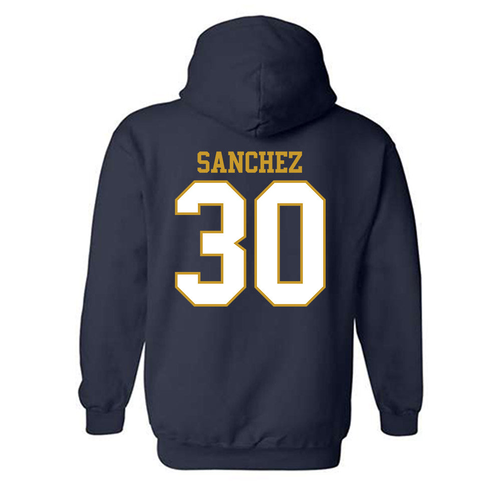 Notre Dame - NCAA Women's Basketball : Gisela Sanchez - Generic Shersey Hooded Sweatshirt-1